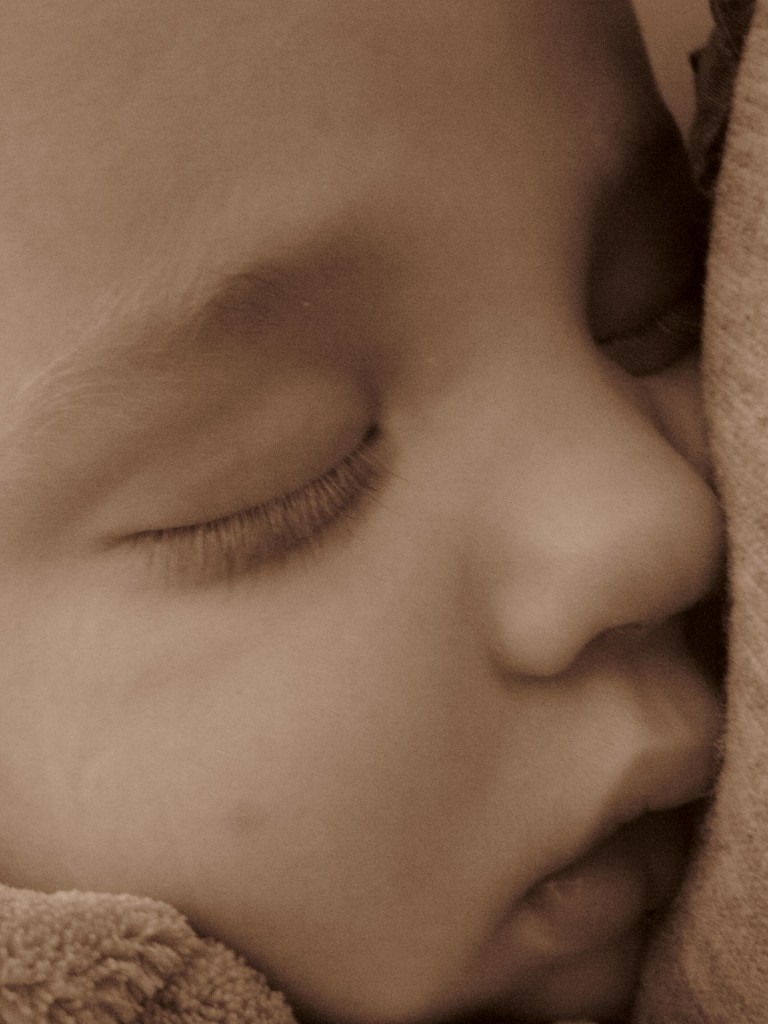 baby Xavier sleeping